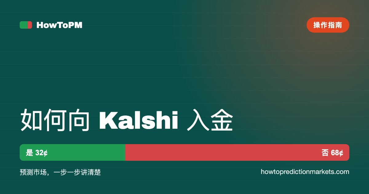 如何向 Kalshi 入金