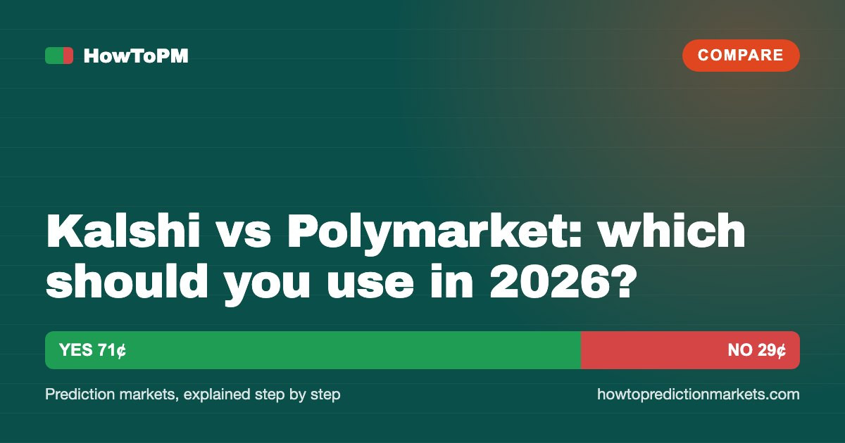 Kalshi vs Polymarket: which should you use in 2026?