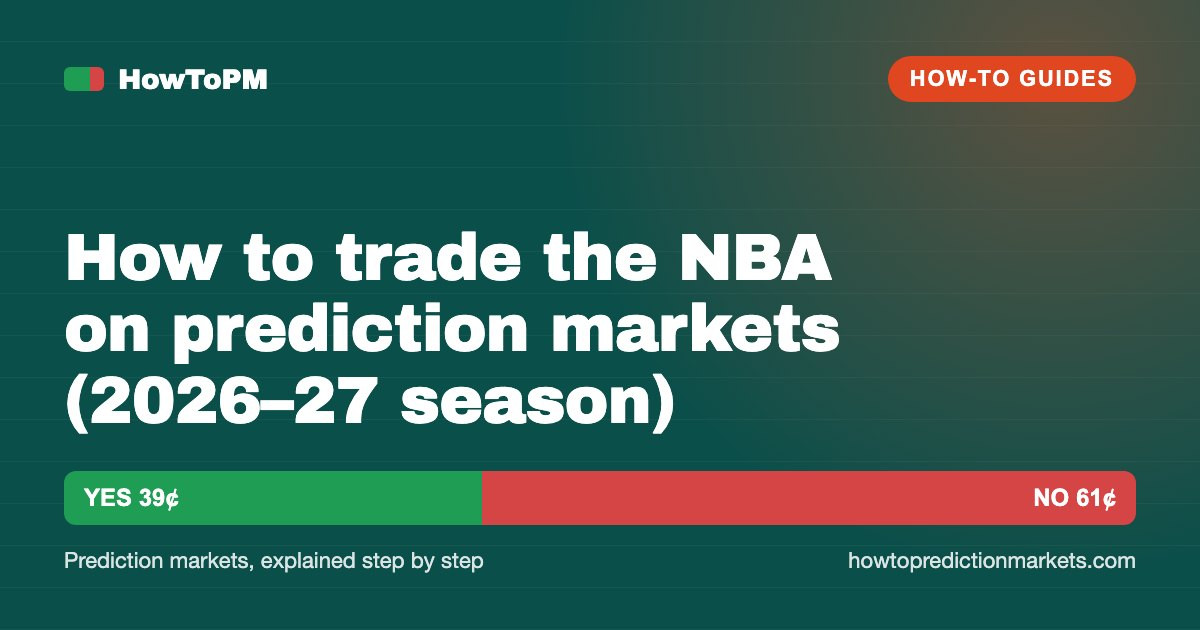 How to trade the NBA on prediction markets (2026–27 season)