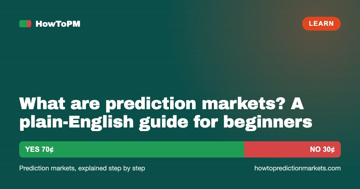 What are prediction markets? A plain-English guide for beginners