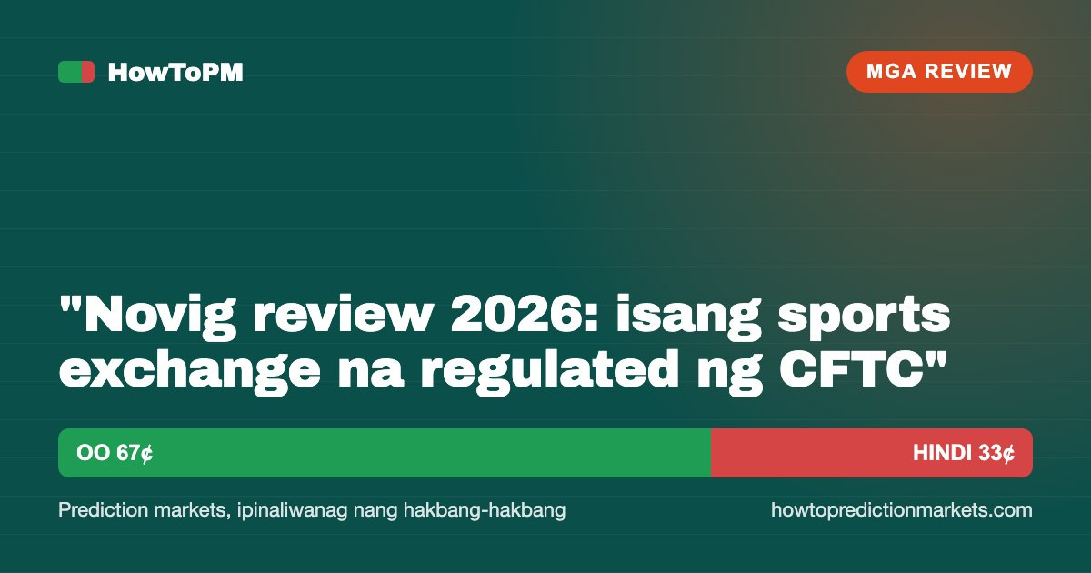 "Novig review 2026: isang sports exchange na regulated ng CFTC"