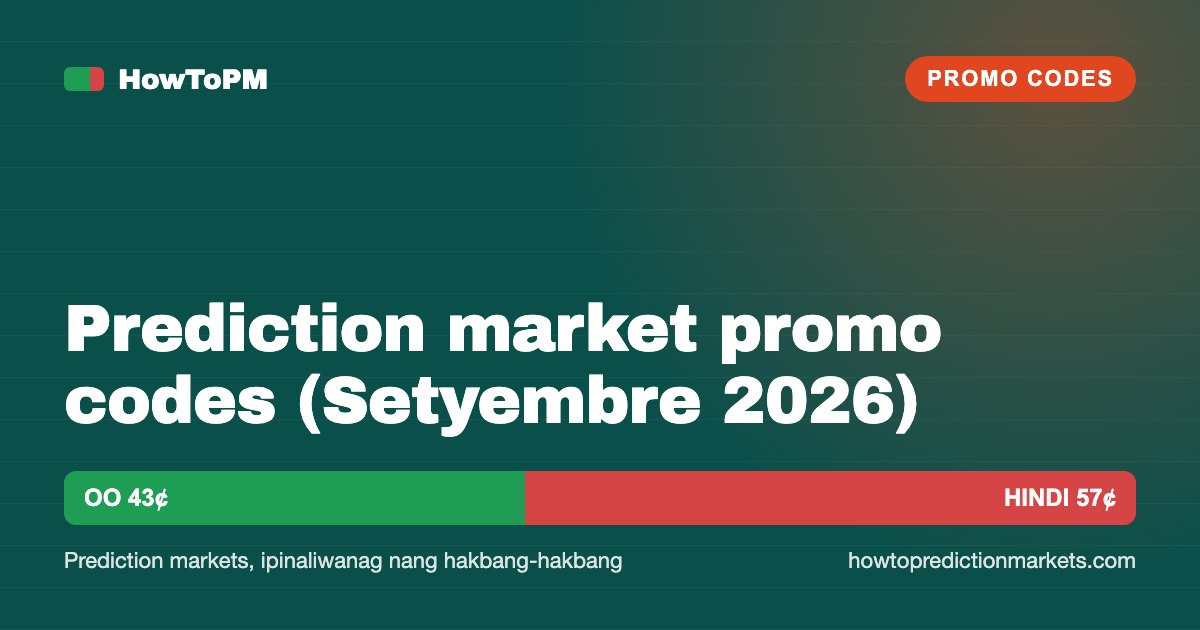 Prediction market promo codes (Setyembre 2026)