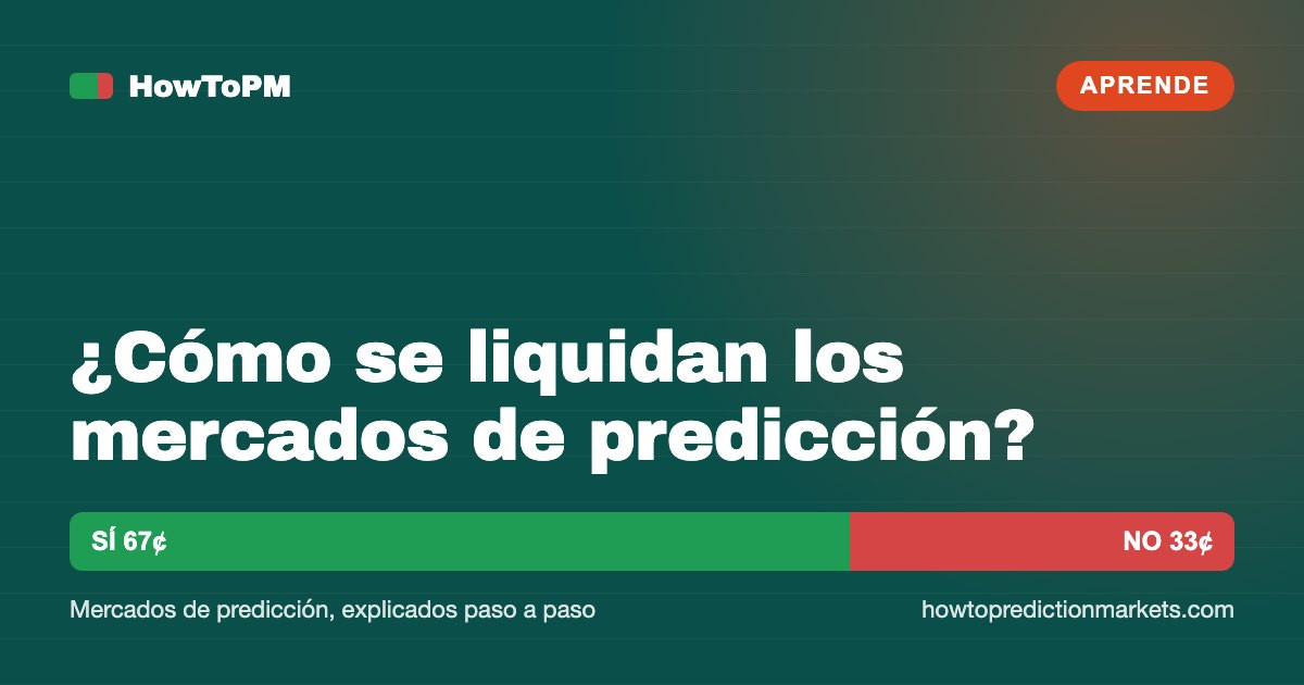¿Cómo se liquidan los mercados de predicción?