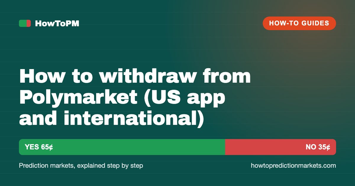 How to withdraw from Polymarket (US app and international)