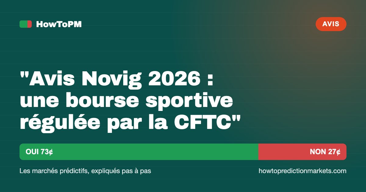 "Avis Novig 2026 : une bourse sportive régulée par la CFTC"