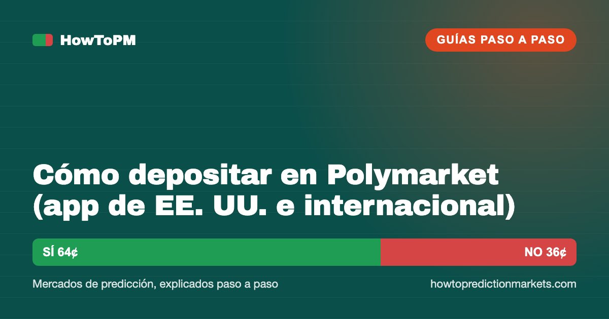 Cómo depositar en Polymarket (app de EE. UU. e internacional)