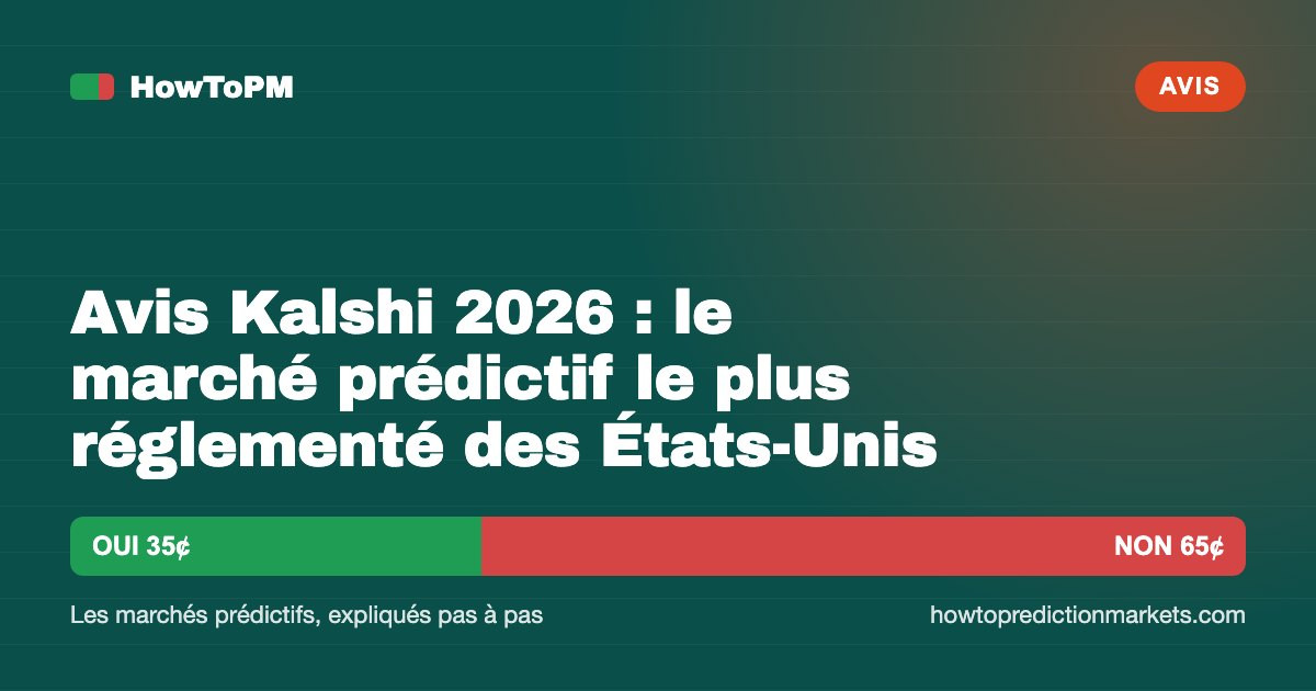 Avis Kalshi 2026 : le marché prédictif le plus réglementé des États-Unis