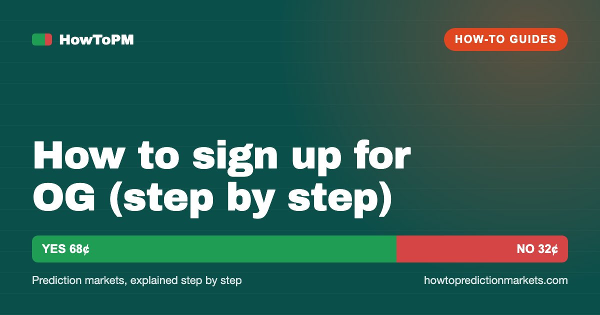 How to sign up for OG (step by step)