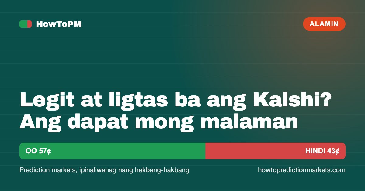 Legit at ligtas ba ang Kalshi? Ang dapat mong malaman