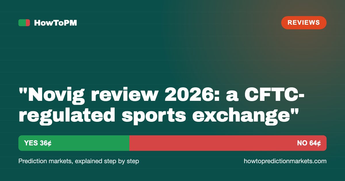 "Novig review 2026: a CFTC-regulated sports exchange"