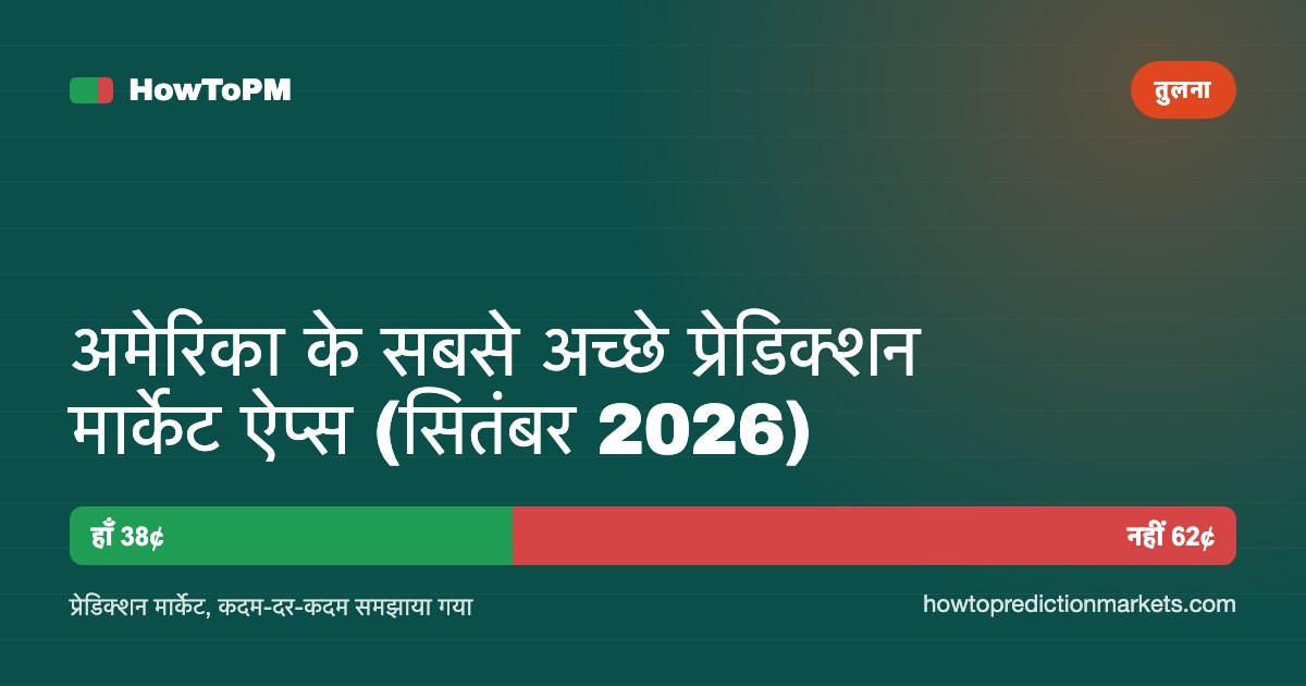 अमेरिका के सबसे अच्छे प्रेडिक्शन मार्केट ऐप्स (सितंबर 2026)