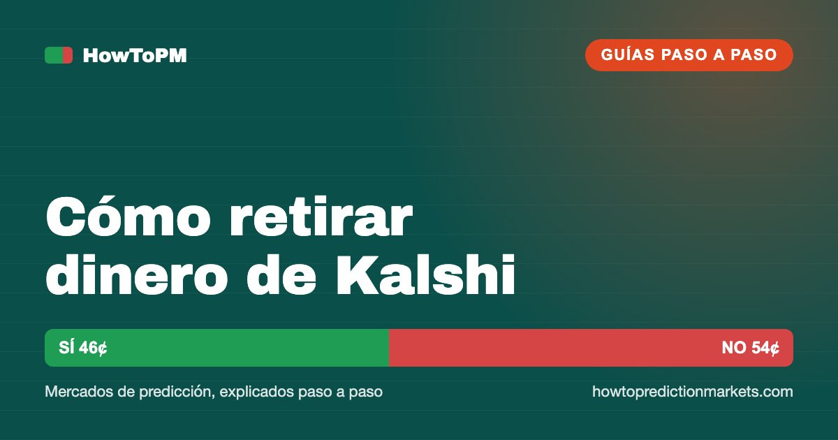 Cómo retirar dinero de Kalshi