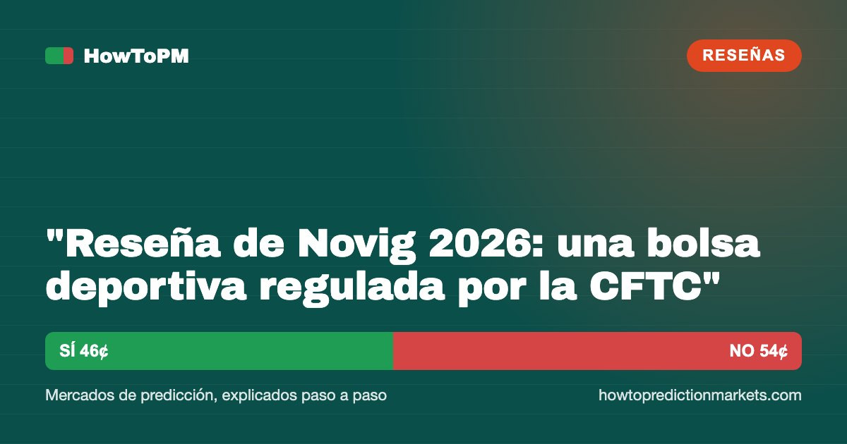"Reseña de Novig 2026: una bolsa deportiva regulada por la CFTC"