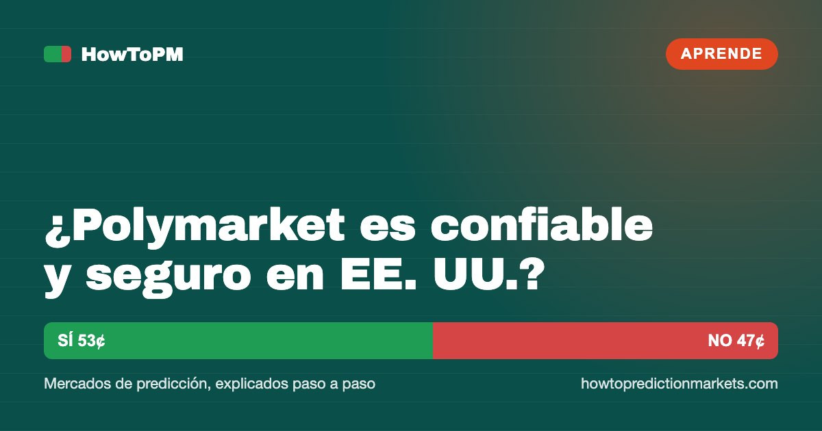 ¿Polymarket es confiable y seguro en EE. UU.?