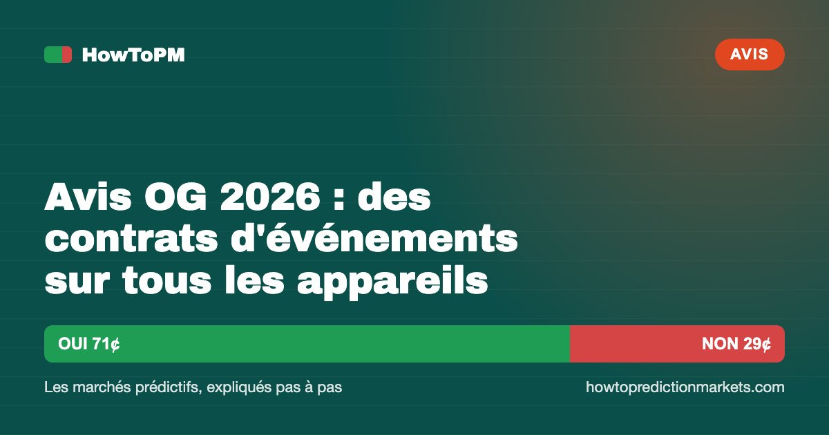 Avis OG 2026 : des contrats d'événements sur tous les appareils