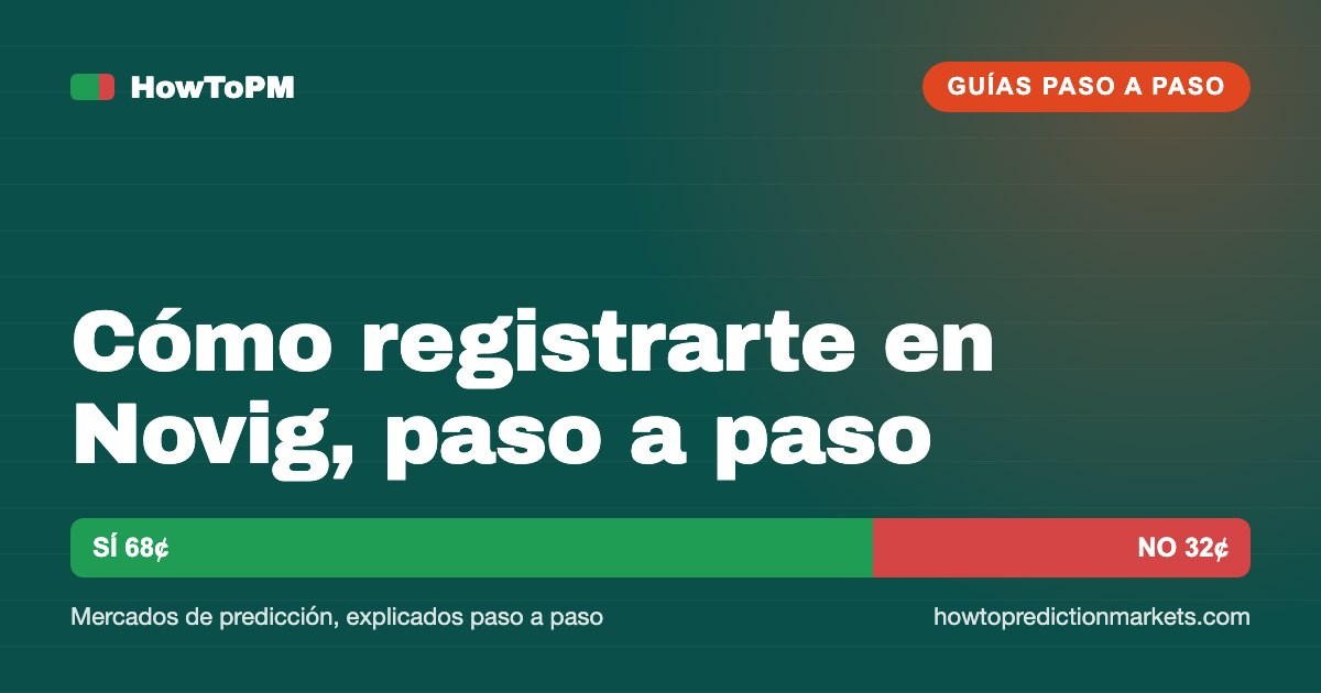 Cómo registrarte en Novig, paso a paso