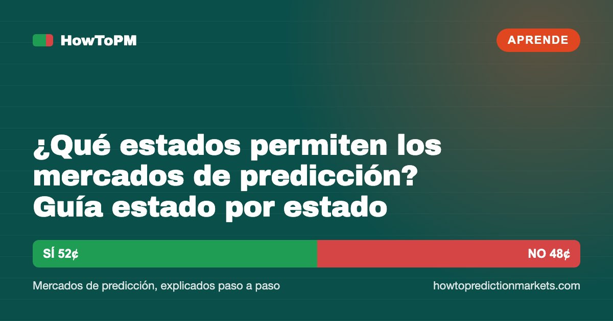 ¿Qué estados permiten los mercados de predicción? Guía estado por estado (septiembre de 2026)