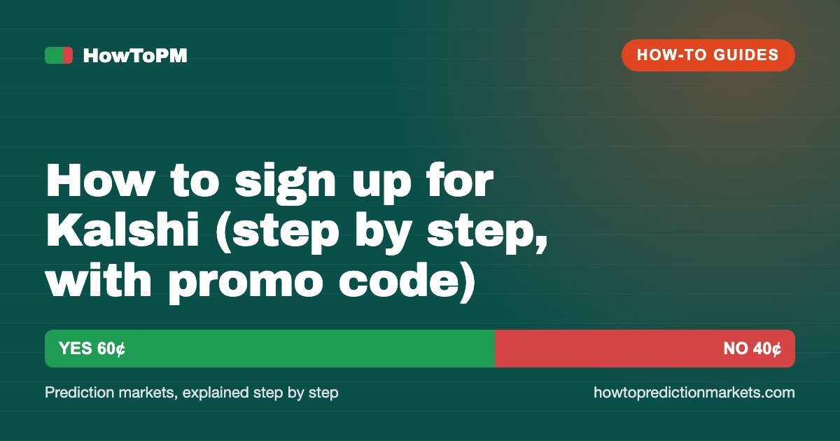How to sign up for Kalshi (step by step, with promo code)