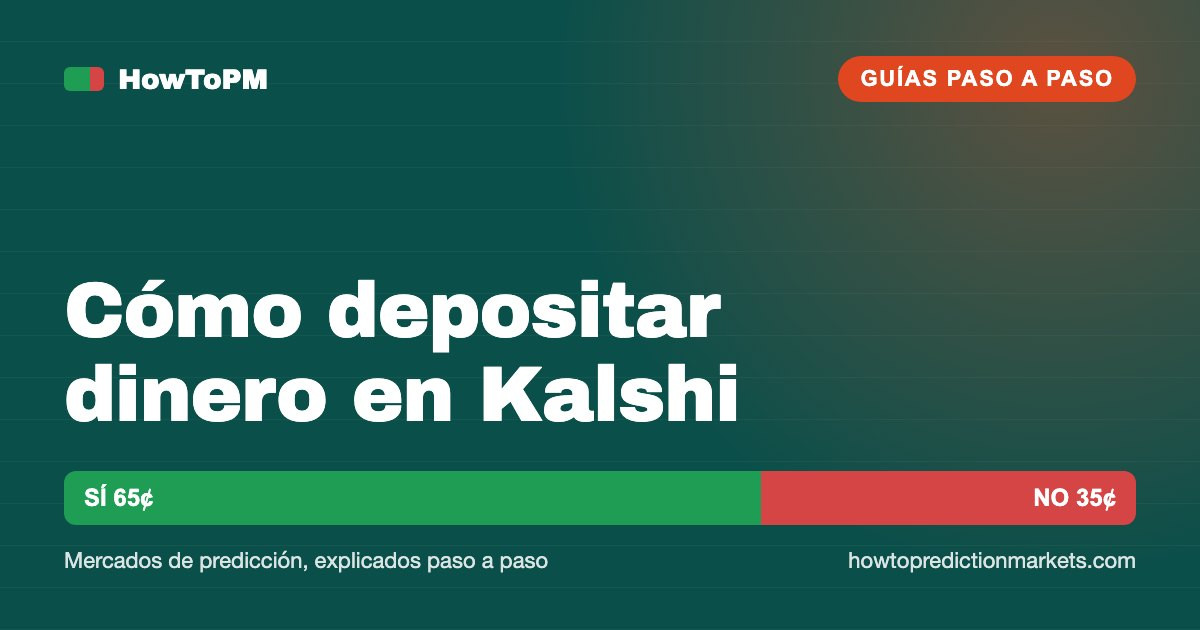 Cómo depositar dinero en Kalshi