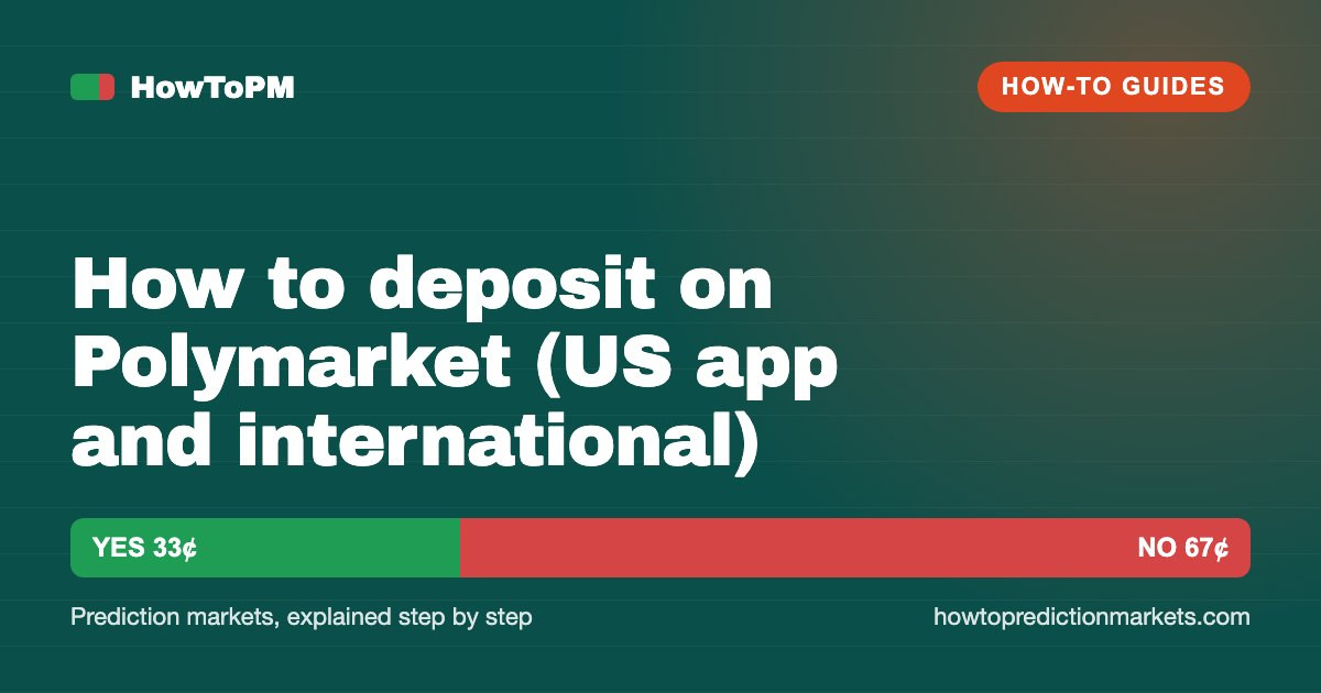 How to deposit on Polymarket (US app and international)