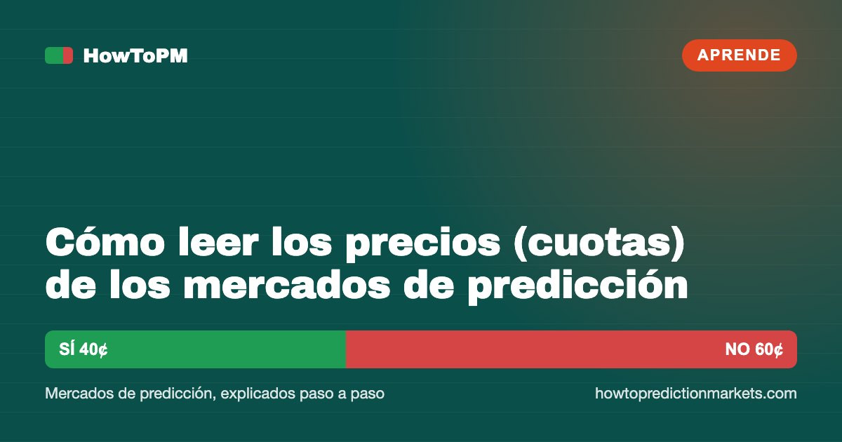 Cómo leer los precios (cuotas) de los mercados de predicción