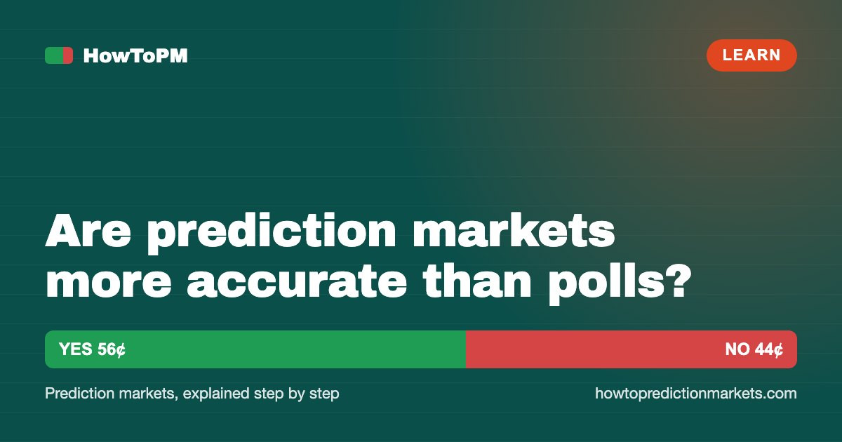 Are prediction markets more accurate than polls?