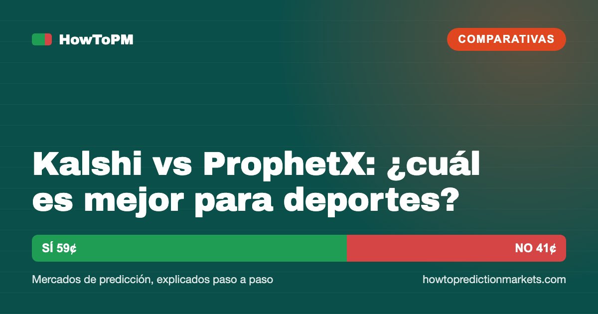 Kalshi vs ProphetX: ¿cuál es mejor para deportes?