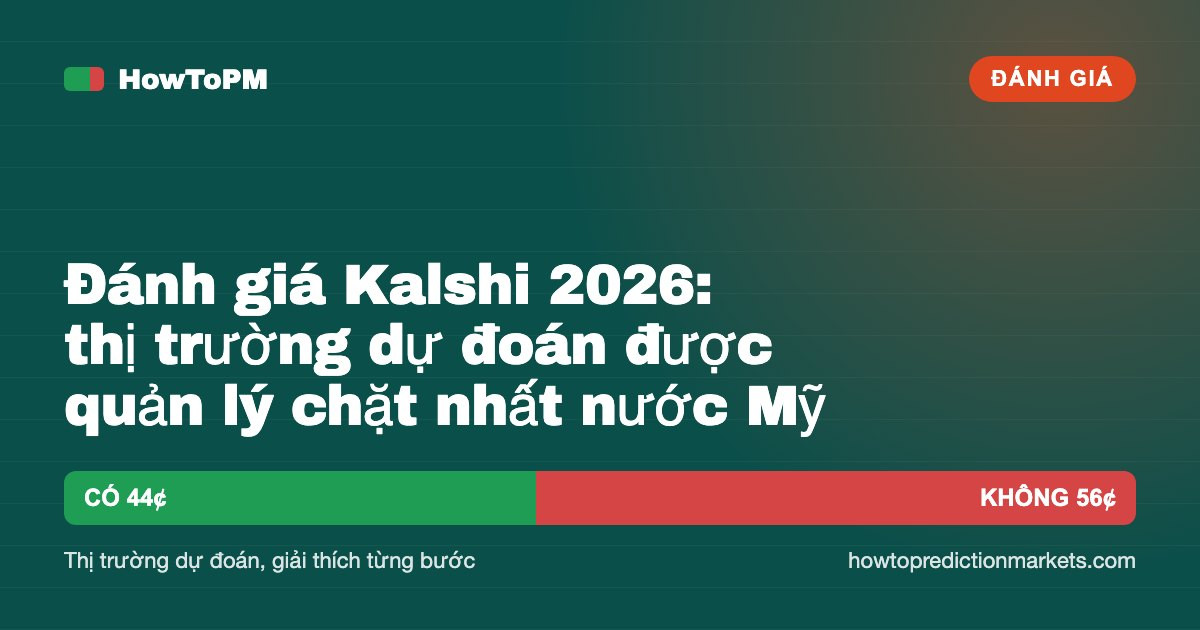 Đánh giá Kalshi 2026: thị trường dự đoán được quản lý chặt nhất nước Mỹ