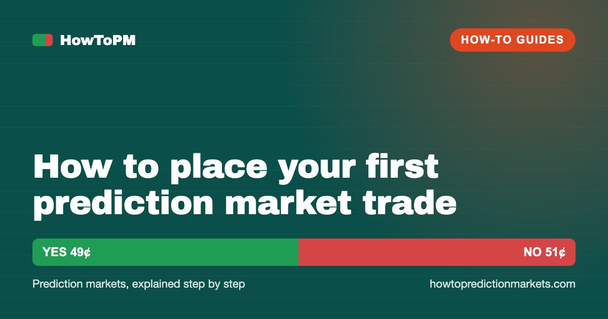 How to place your first prediction market trade