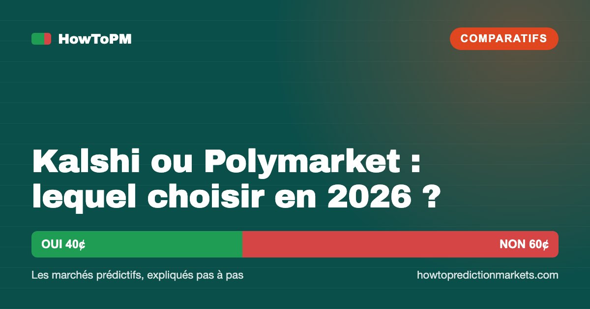 Kalshi ou Polymarket : lequel choisir en 2026 ?