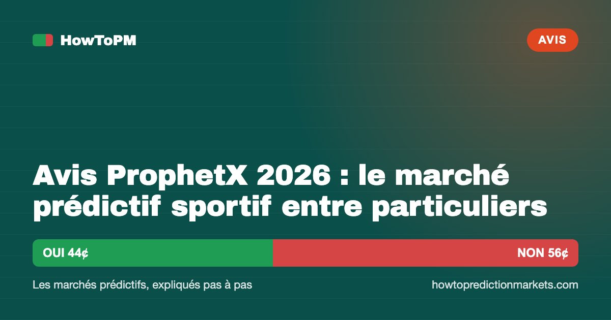 Avis ProphetX 2026 : le marché prédictif sportif entre particuliers